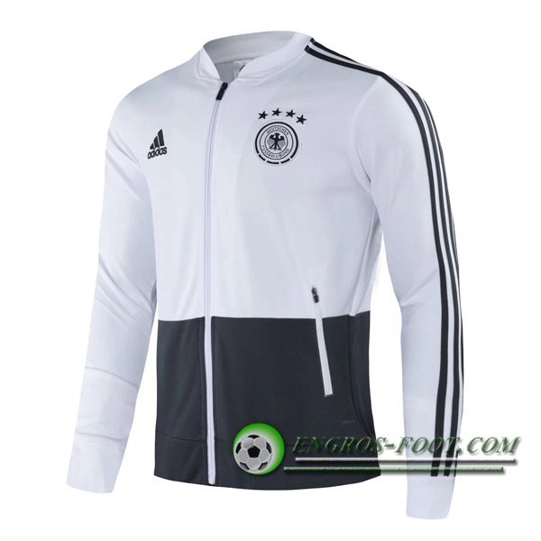 Nouveaux Veste Foot Allemagne Blanc 2020/2021