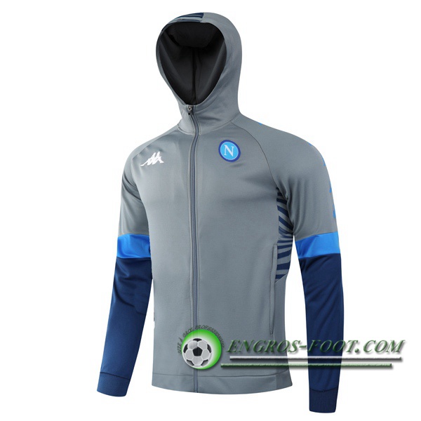 Veste A Capuche SSC Naples Gris 2020/2021