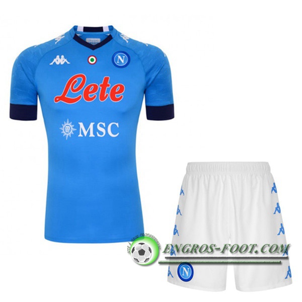 Engros-foot: Jeu Ensemble Maillot Foot SSC Naples Domicile + Short 2020/2021 Thailande