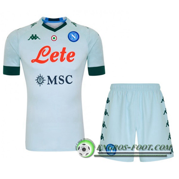 Engros-foot: Jeu Ensemble Maillot Foot SSC Naples Exterieur + Short 2020/2021 Thailande