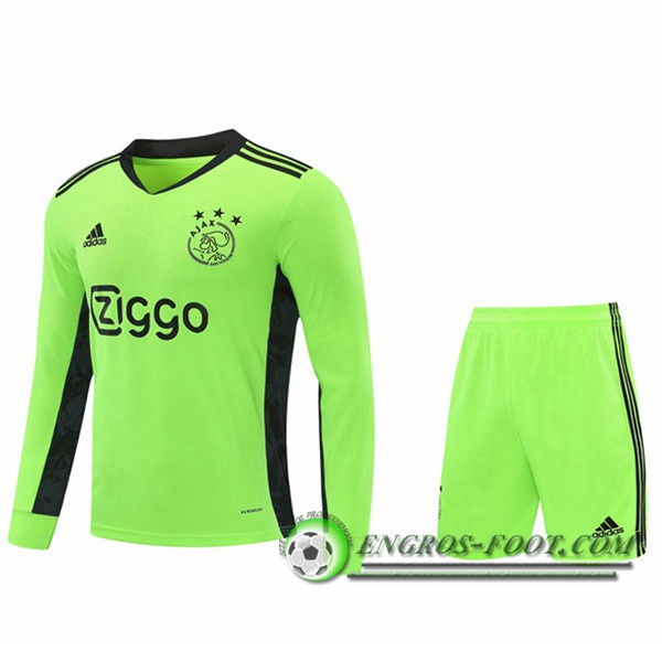 Engros-foot: Jeu Ensemble Maillot AFC Ajax Gardien de But Vert 2020/2021 Thailande