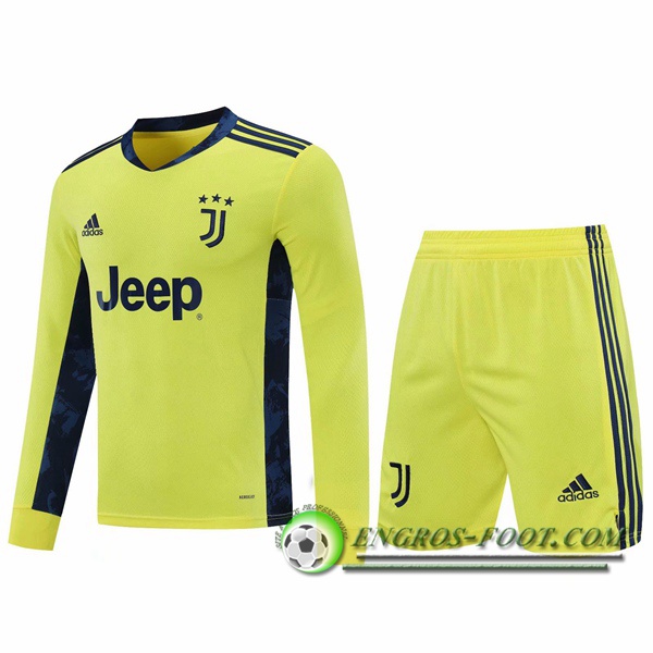 Engros-foot: Jeu Ensemble Maillot Juventus Gardien de But Jaune 2020/2021 Thailande