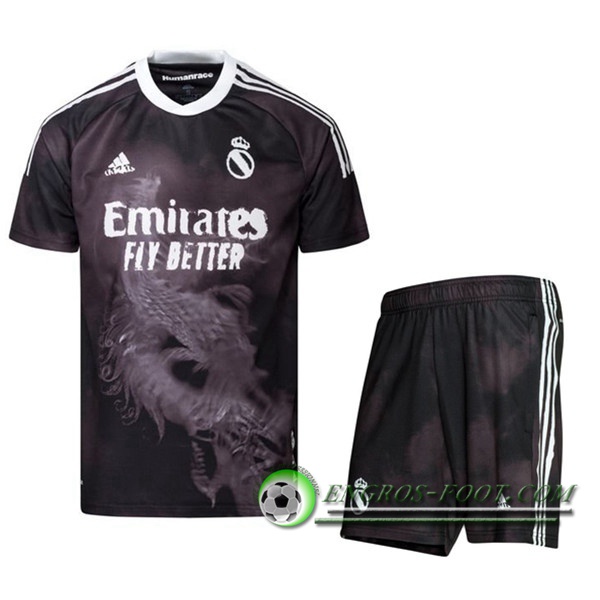 Engros-foot: Jeu Ensemble Maillot Real Madrid Race Humaine x Pharrell + Short 2021 Thailande