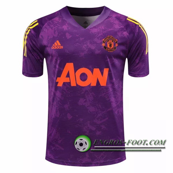 Training T-Shirts Manchester United Pourpre 2020/2021