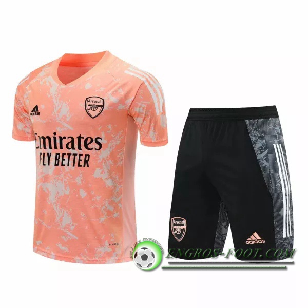 Training T-Shirts Arsenal + Shorts Rouge 2020/2021