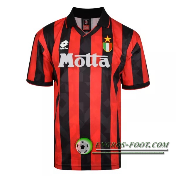 Engros-foot: Jeu Maillot de Foot Milan AC Retro Domicile 1993/1994