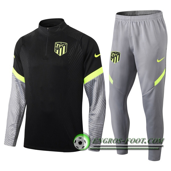 Ensemble Survetement de Foot Atletico Madrid Noir 2020/2021