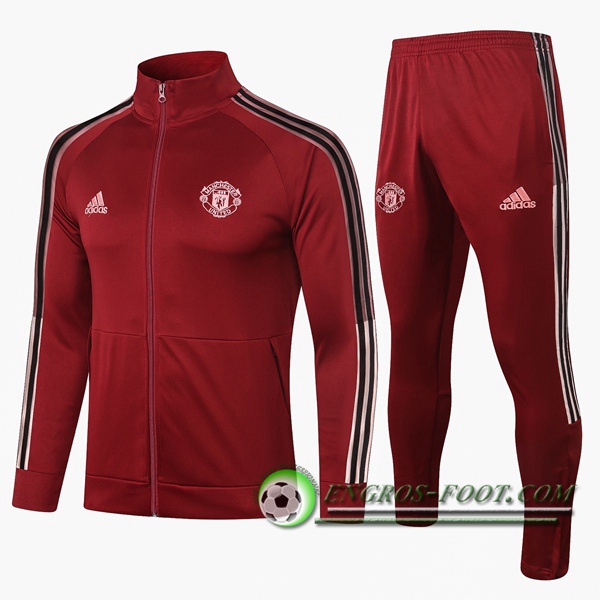 Ensemble Survetement de Foot - Veste Manchester United Rouge 2020/2021