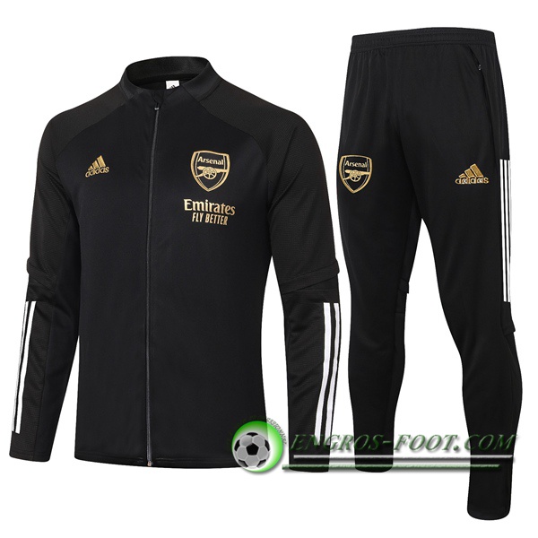 Ensemble Survetement de Foot - Veste Arsenal Noir 2020/2021