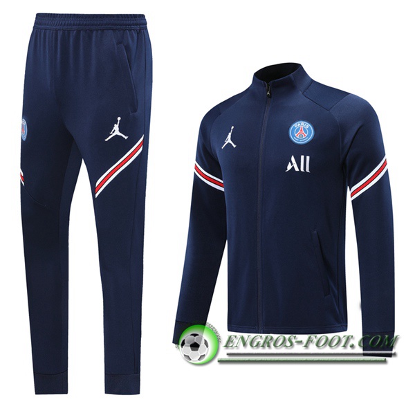 Ensemble Survetement de Foot - Veste Pairis PSG Bleu 2020/2021