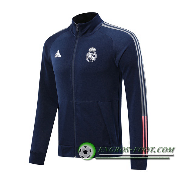 Nouveaux Veste Foot Real Madrid Bleu 2020/2021