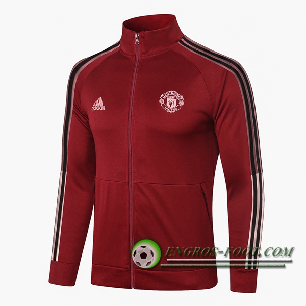 Nouveaux Veste Foot Manchester United Rouge 2020/2021