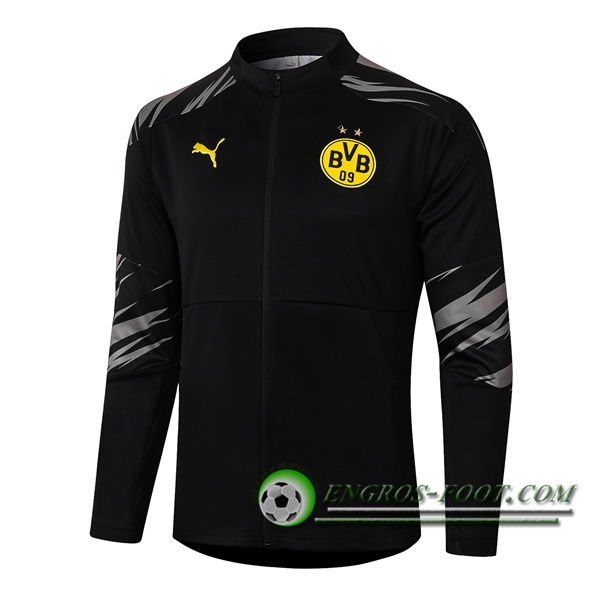 Nouveaux Veste Foot Dortmund BVB Noir 2020/2021