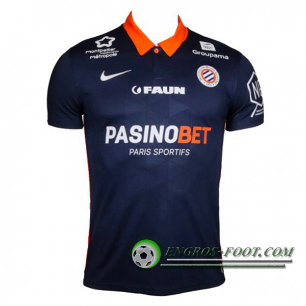 Engros-foot: Jeu Maillot Foot Montpellier HSC Domicile Floqué 2020/2021 Thailande