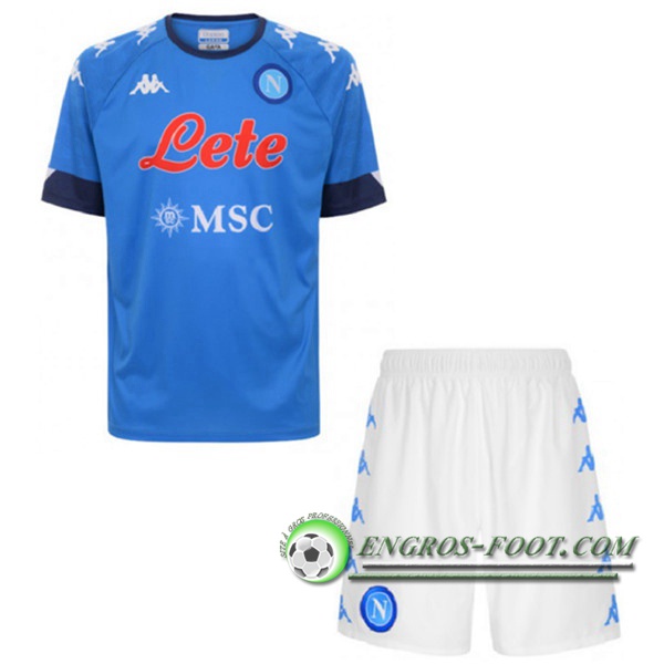 Engros-foot: Jeu Maillot Foot SSC Naples Enfant Domicile Floqué 2020/2021 Thailande