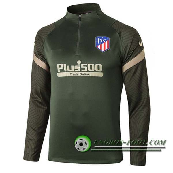 Engros-foot: Sweatshirt Training Atletico Madrid Vert 2020/2021 Thailande