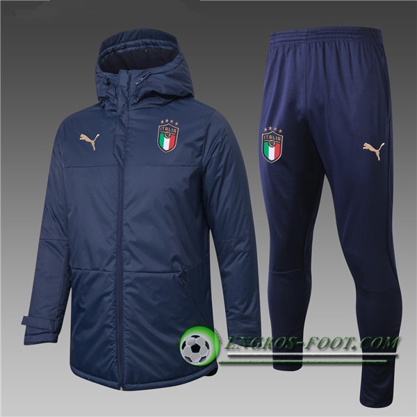 Doudoune Du Foot Italie Bleu Marin + Pantalon 2020/2021