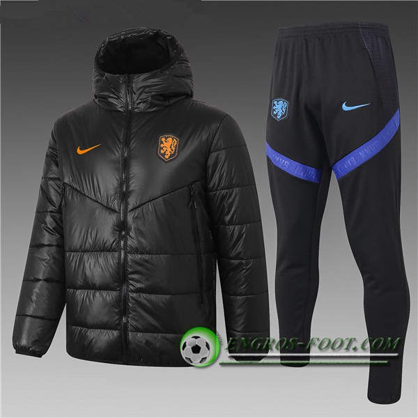 Doudoune Du Foot Pays-Bas Noir + Pantalon 2020/2021