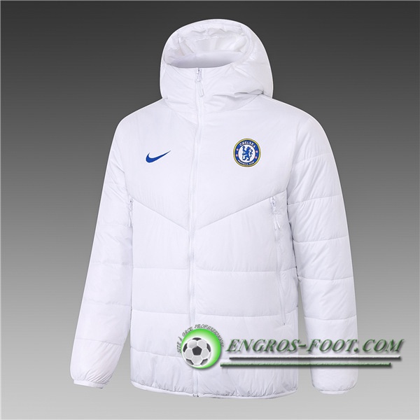 Doudoune Du Foot FC Chelsea Blanc 2020/2021