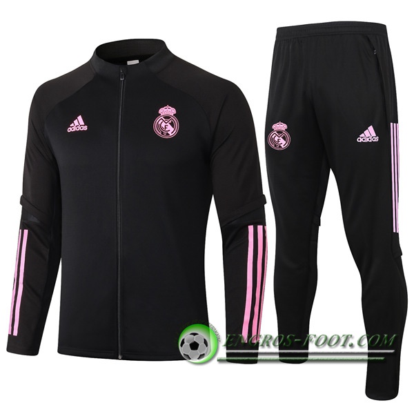 Ensemble Survetement de Foot - Veste Real Madrid Noir 2020/2021