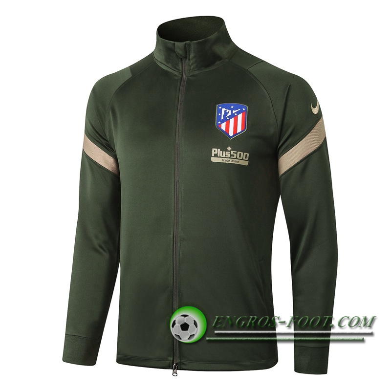 Nouveaux Veste Foot Atletico Madrid Vert 2020/2021