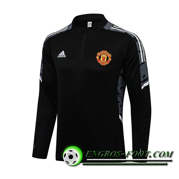 Sweatshirt Training Manchester United Noir/Blanc 2021/2022