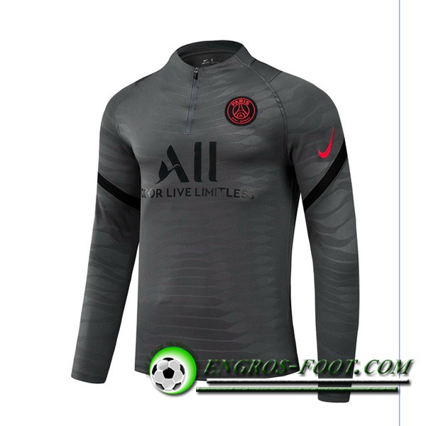 Sweatshirt Training Jordan PSG Gris 2021/2022