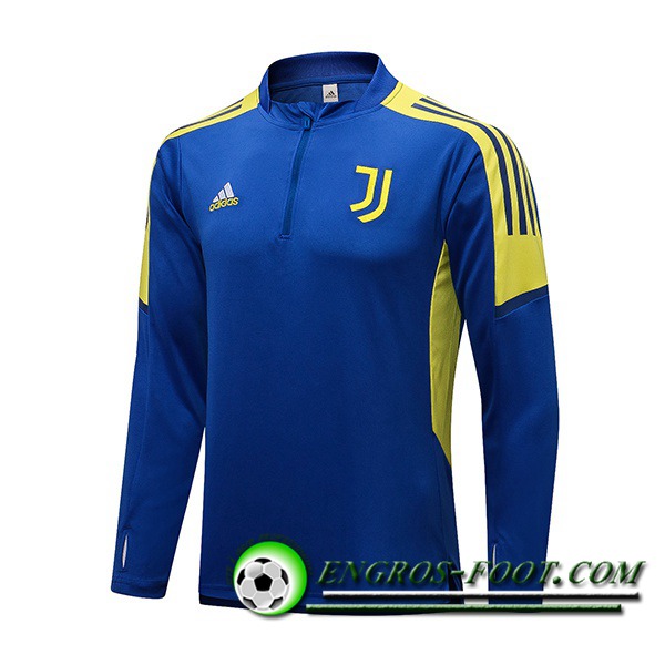 Sweatshirt Training Juventus Bleu/Jaune 2021/2022