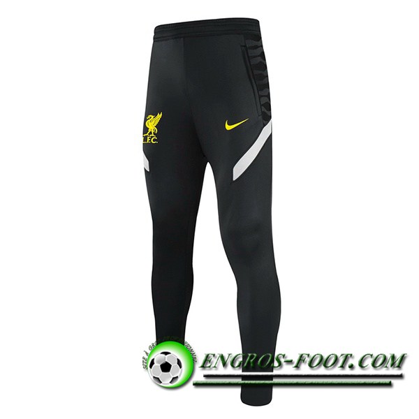 Training Pantalon Foot FC Liverpool Noir/Jaune 2021/2022