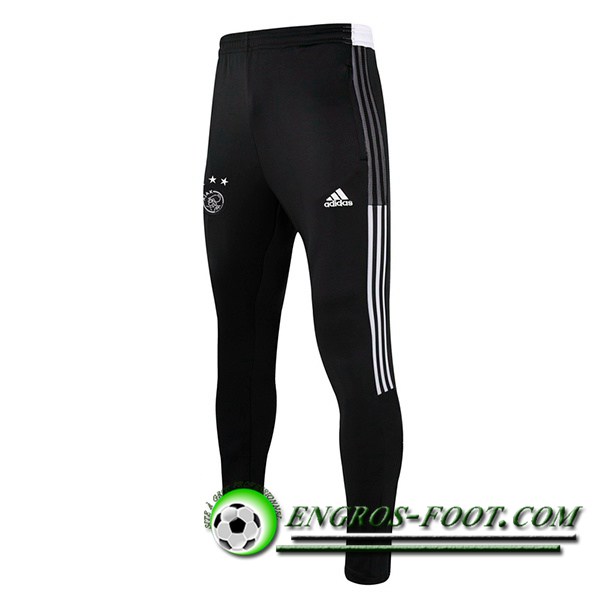 Training Pantalon Foot AFC Ajax Noir/Blanc 2021/2022