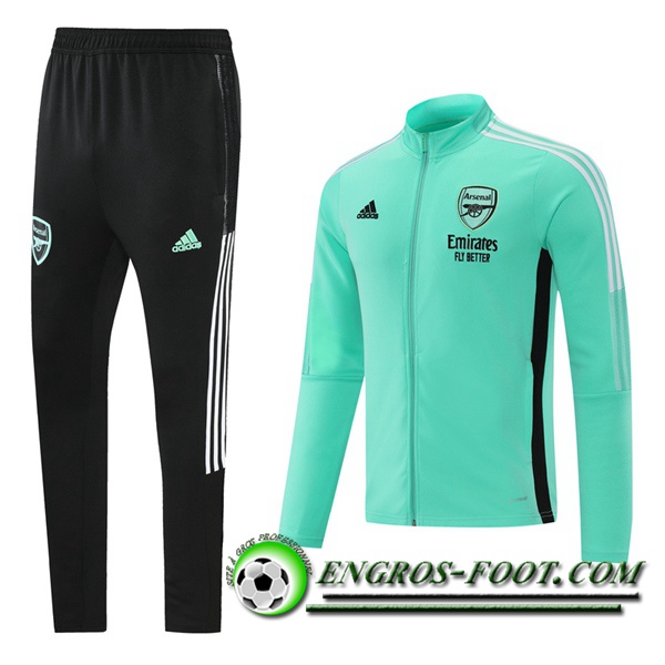 Ensemble Survetement de Foot - Veste FC Arsenal Noir/Rose 2021/2022