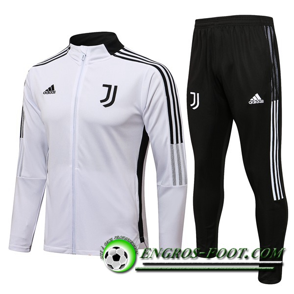 Ensemble Survetement de Foot - Veste Juventus Noir/Blanc 2021/2022