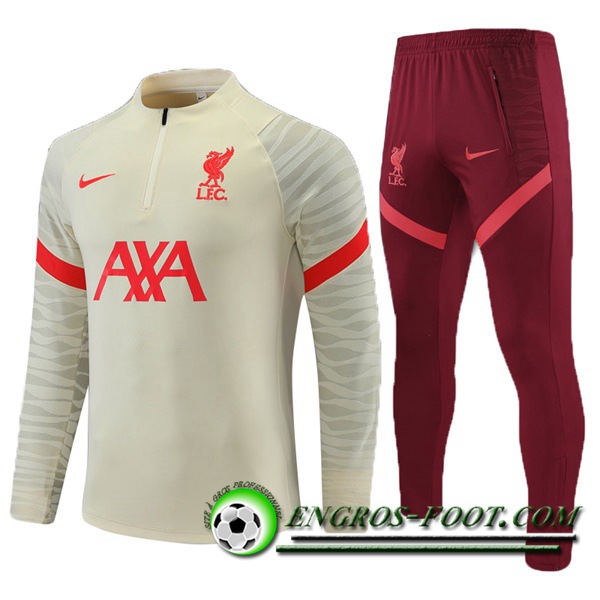 Ensemble Survetement de Foot FC Liverpool Enfant Brun 2021/2022