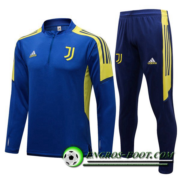 Ensemble Survetement de Foot Juventus Enfant Bleu/Jaune 2021/2022