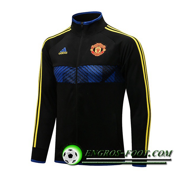 Veste Foot Manchester United Noir/Jaune/Bleu 2021/2022