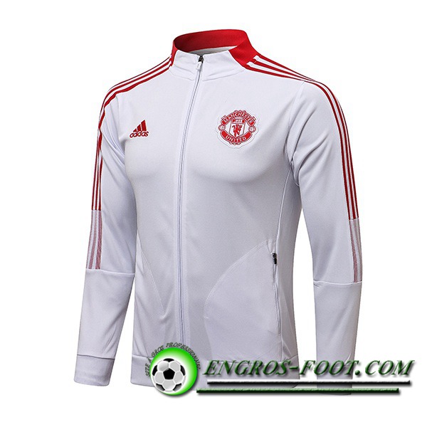 Veste Foot Manchester United Blanc/Rouge 2021/2022