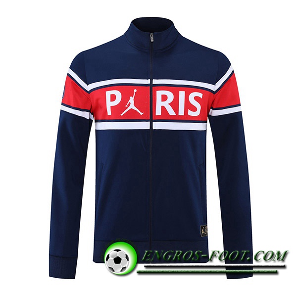 Veste Foot Jordan PSG Bleu Marin/Rouge/Blanc 2021/2022