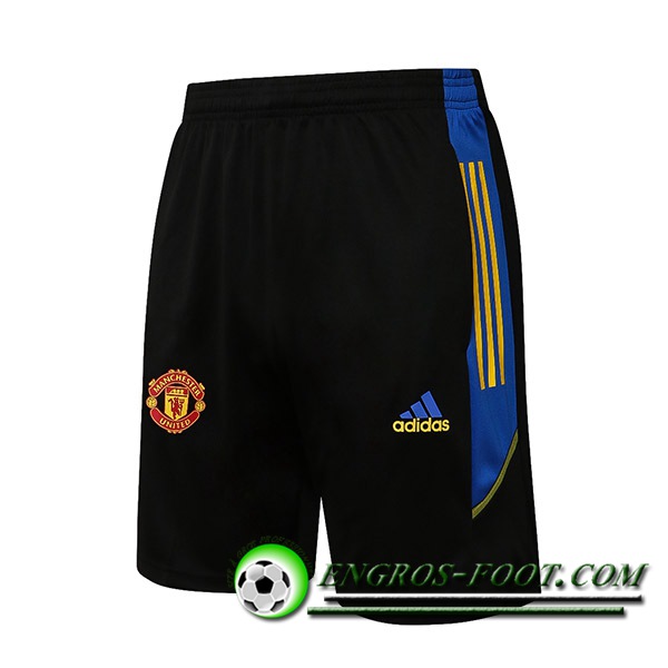 Short De Foot Manchester United Bleu/Noir 2021/2022