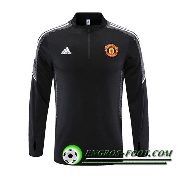 Sweatshirt Training Manchester United Noir/Blanc 2021/2022