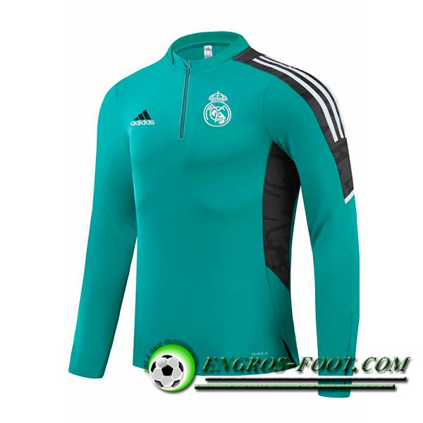 Sweatshirt Training Real Madrid Vert/Noir 2021/2022