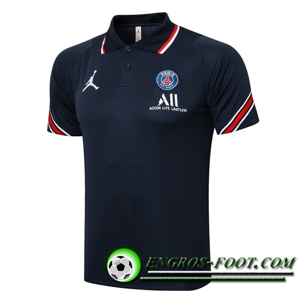 Polo Foot Jordan PSG Bleu Marin 2021/2022