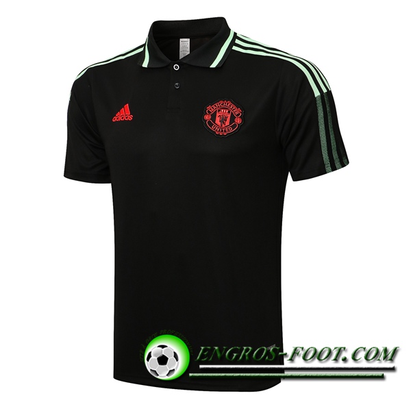 Polo Foot Manchester United Noir/Vert 2021/2022