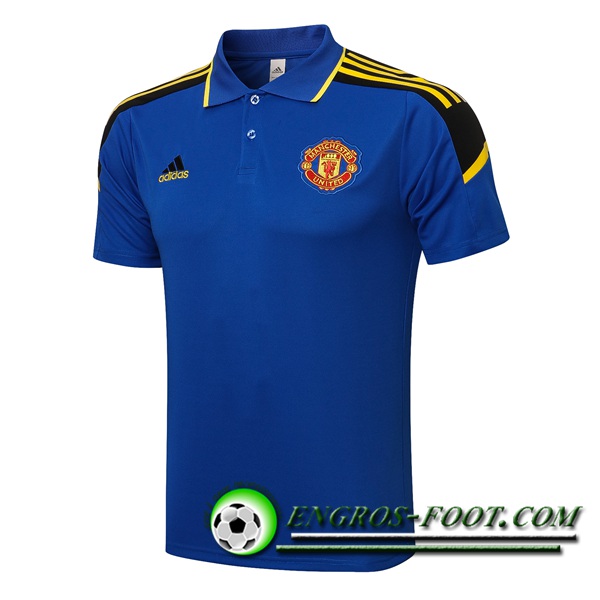 Polo Foot Manchester United Bleu/Noir 2021/2022 -01