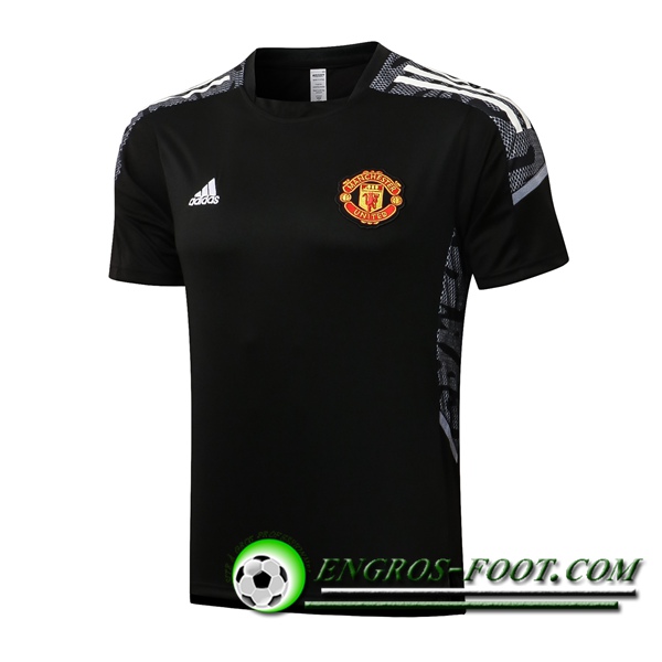 Polo Foot Manchester United Blanc/Noir 2021/2022