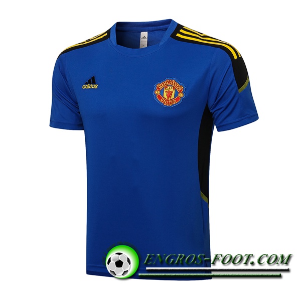 Polo Foot Manchester United Bleu/Noir 2021/2022