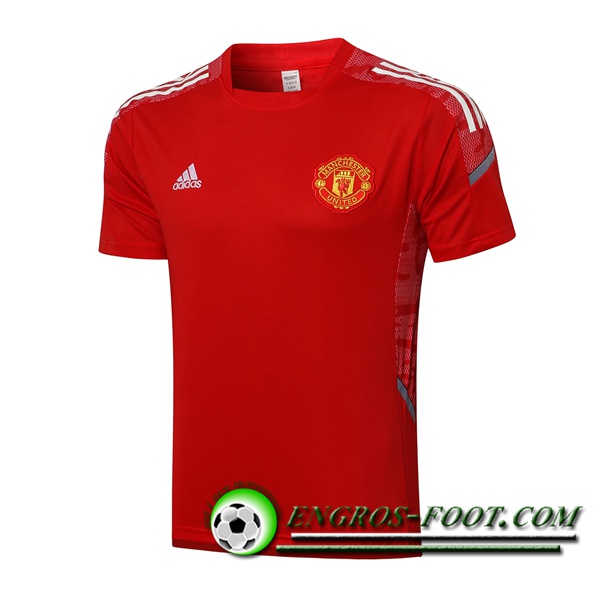 Polo Foot Manchester United Blanc/Rouge 2021/2022 -02