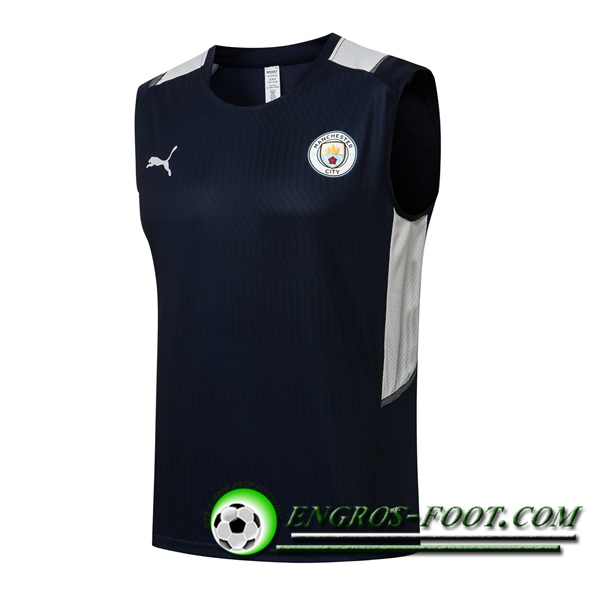 Training Debardeur Manchester City Bleu Marin 2021/2022