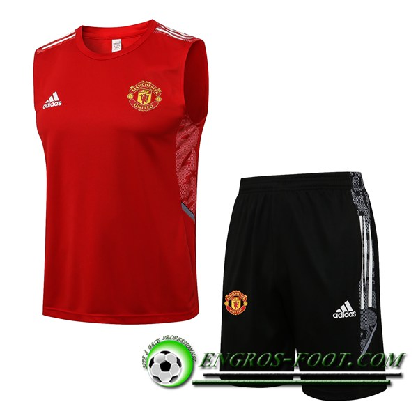 Ensemble Training Debardeur Manchester United + Short Rouge 2021/2022