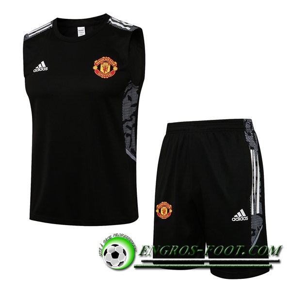 Ensemble Training Debardeur Manchester United + Short Noir 2021/2022