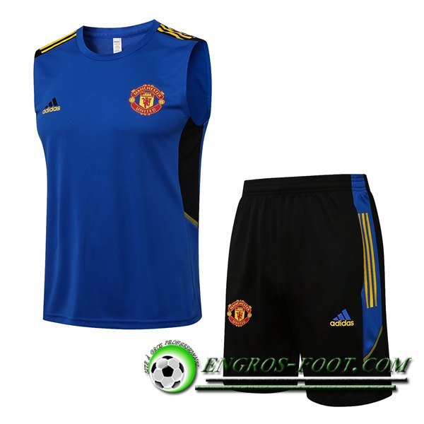 Ensemble Training Debardeur Manchester United + Short Bleu 2021/2022